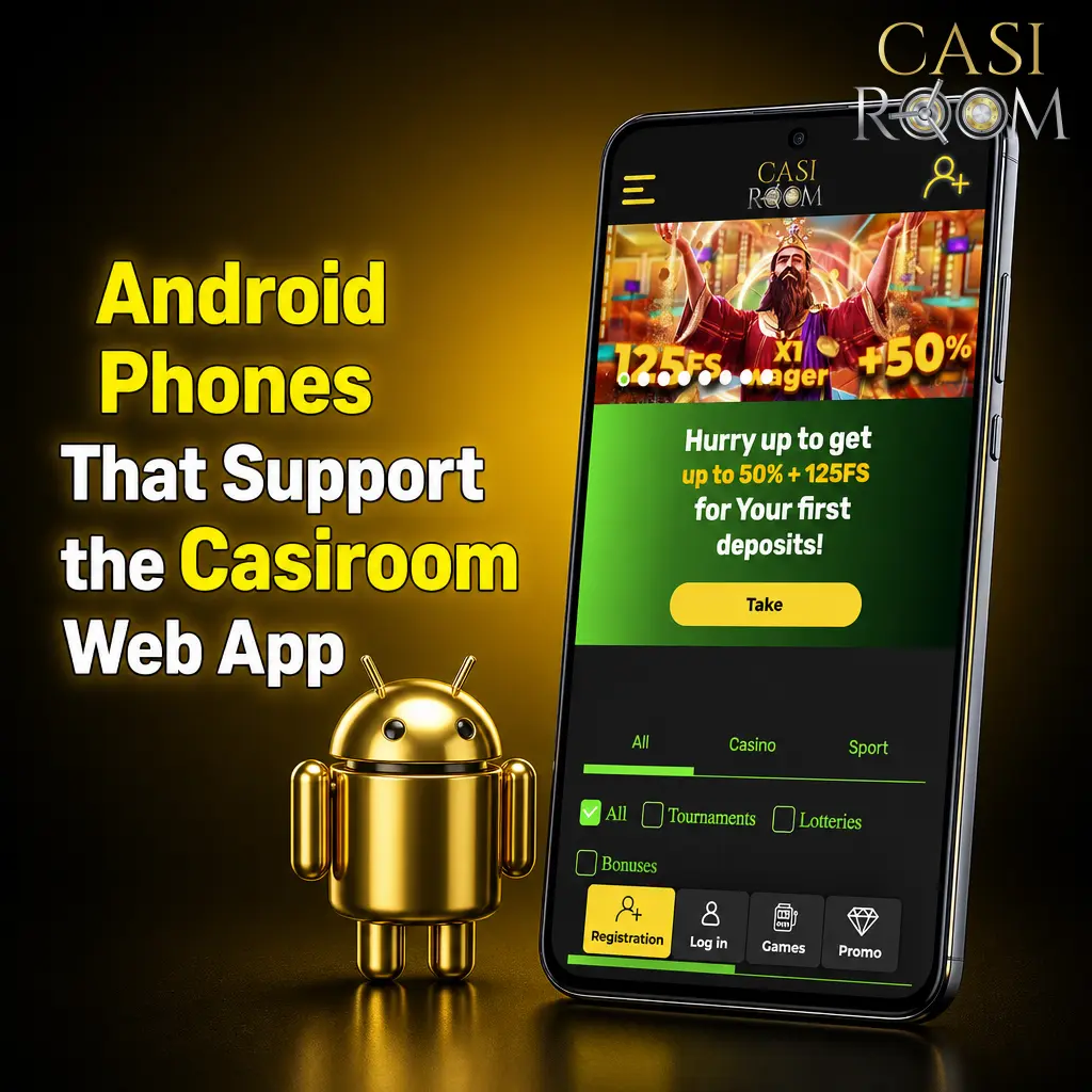 Android phones supporting the Casiroom web app, including Samsung Galaxy, Google Pixel, OnePlus, Xiaomi, Sony and Motorola