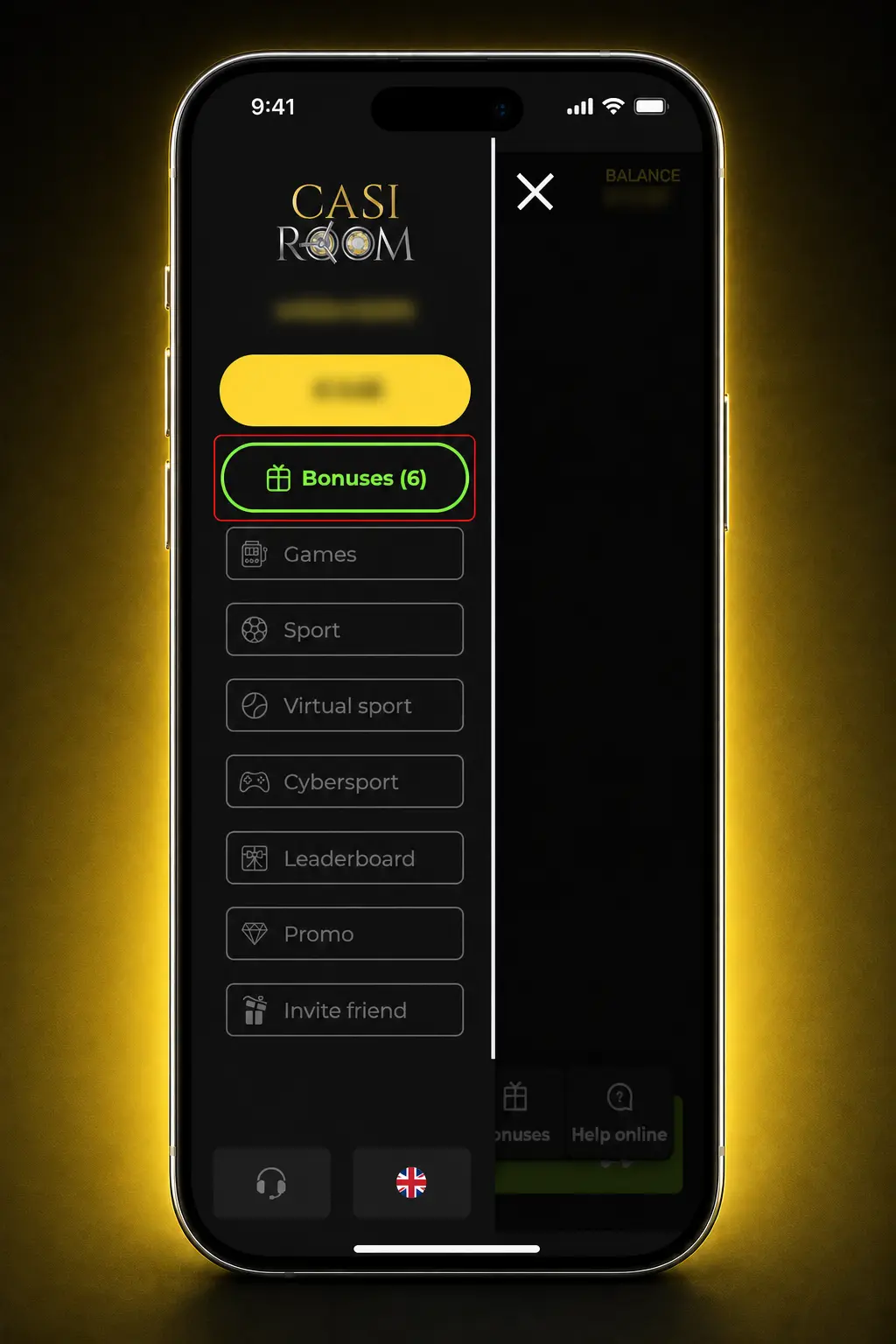 Four-step guide showing how UK players register, choose an offer, deposit and activate a Casiroom bonus