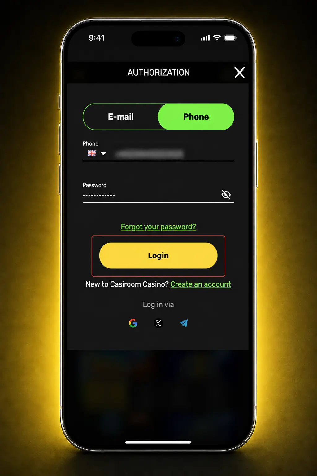 Four-step guide for UK players to claim a Casiroom bonus: register, choose offer, deposit and enter promo code