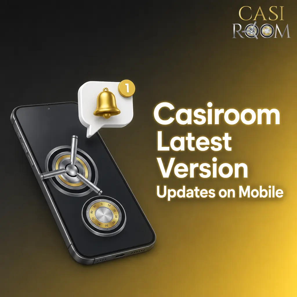 Casiroom mobile PWA showing automatic latest version updates for sportsbook, casino and account screens