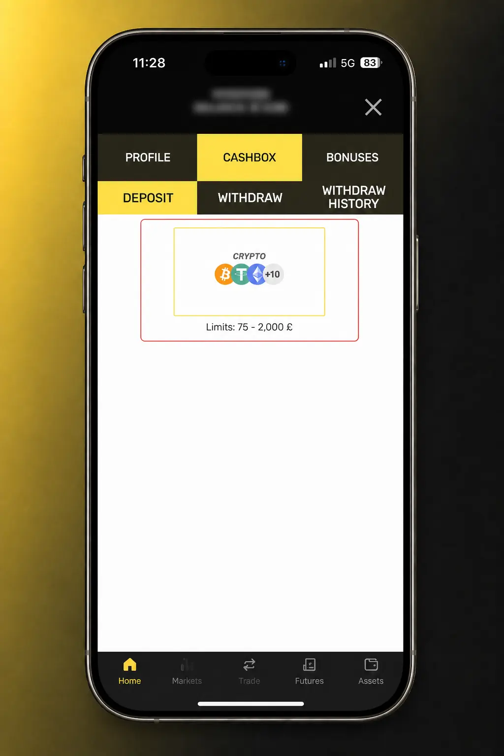 Casiroom UK deposit guide showing card and crypto payment steps, limits, 3D Secure and confirmation times