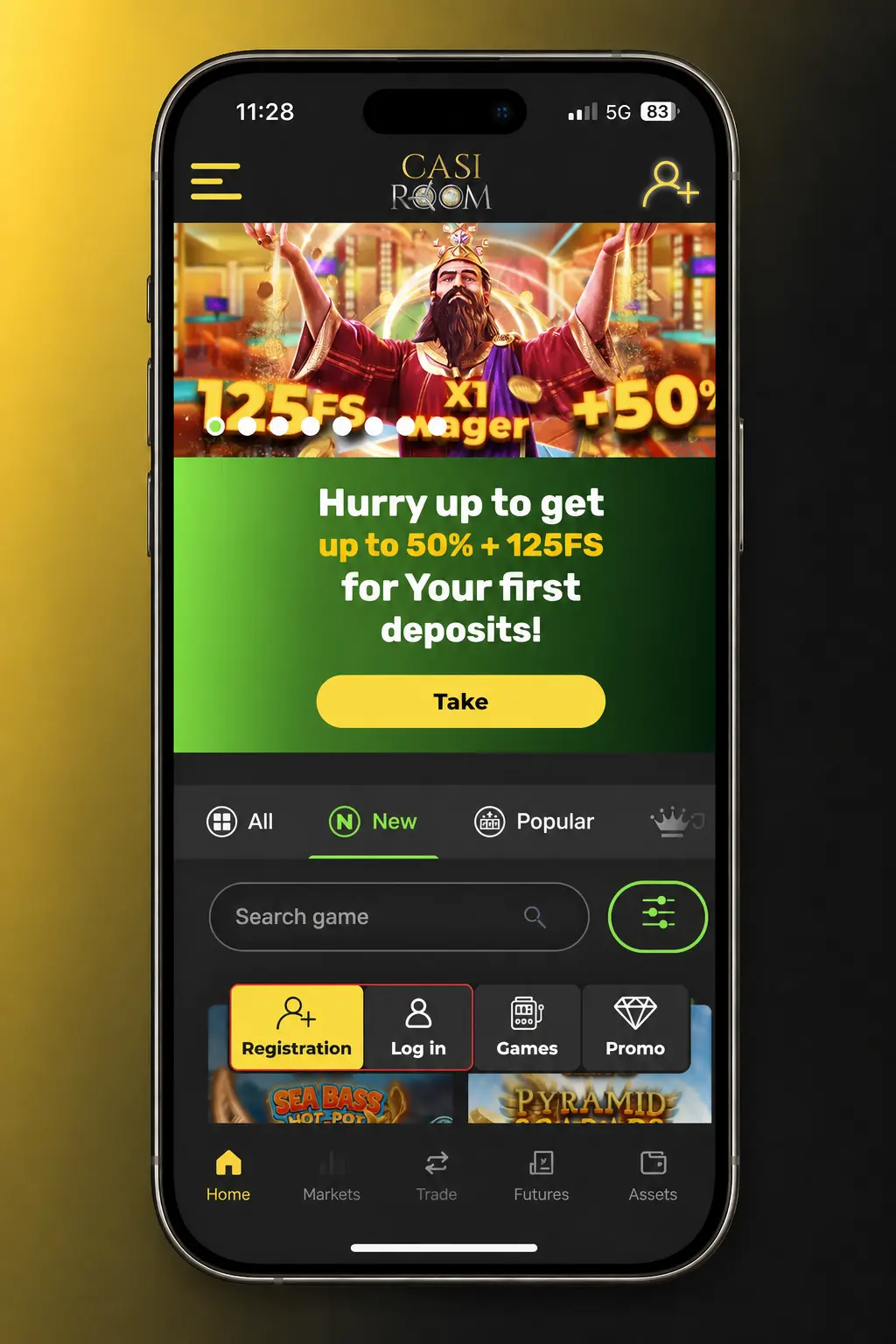 Casiroom UK deposit guide showing steps for card and crypto payments with GBP limits and confirmation times