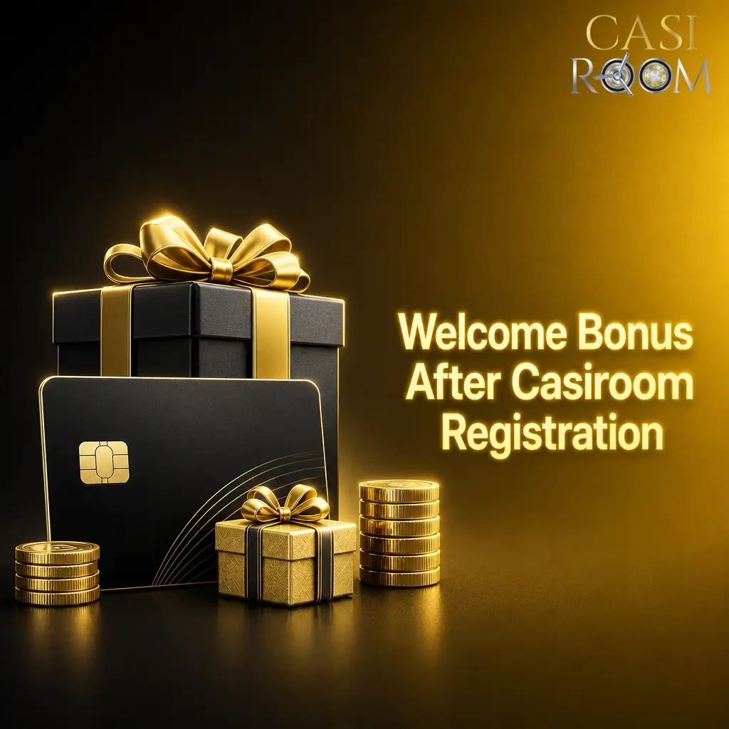 Casiroom welcome bonus details showing 100% match up to GBP 856 for casino and sports after registration